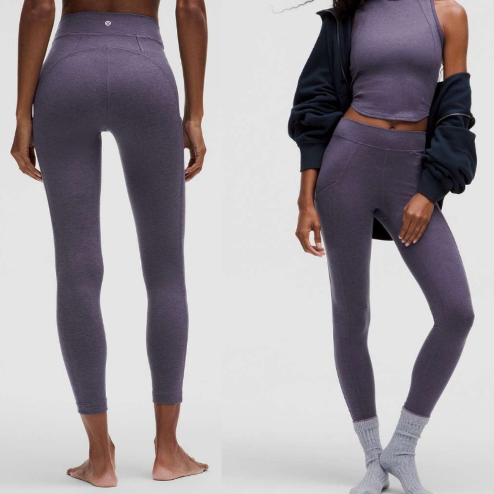 Lululemon Soft Sueded High-Rise Tight 25in  Nightfall Size 12